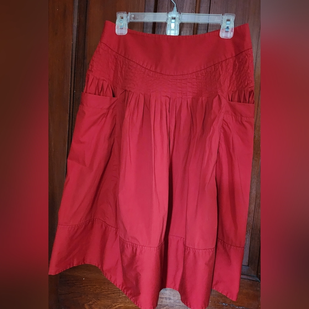 Martin & Osa Red Prairie Skirt Womens 6